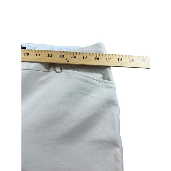 Talbots Hampshire Pants Womens 12 Beige Slim Ankle Dress Chino Stretch Trousers - Picture 6 of 9